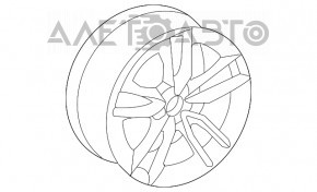 Диск колесный R21 x 10J Mercedes W167 GLE 350 450 20-23 бордюрка, под ремонт