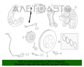 Furtun de frână față dreapta Mercedes W167 GLE 350 450 20-23 AWD