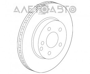 Placă de frână față dreapta Mercedes W167 GLE 450 20-23 AWD 375/36mm