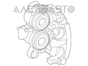 Suportul frontal stânga Mercedes W167 GLE 450 20-23 AWD