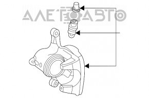 Suport spate stânga Mercedes W167 GLE 350 450 20-23 electric