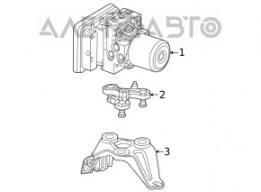 Suport ABS Mercedes W167 GLE 350 450 20-23