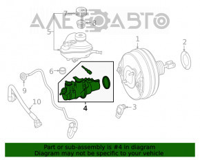 Главный тормозной цилиндр Mercedes W167 GLE 350 450 20-23