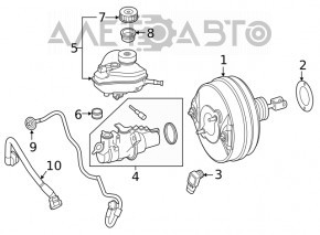 Главный тормозной цилиндр Mercedes W167 GLE 350 450 20-23