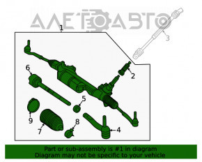 Amplificator de direcție electric pentru Mercedes W167 GLE 450 20-23