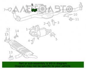 Suport de evacuare frontal pentru Mercedes W167 GLE 350 450 20-23