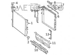 Receptor de aer dreapta Mercedes W167 GLE 450 20-23 3.0h