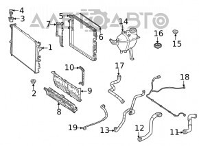 Grila radiatorului Mercedes W167 GLE 350 450 20-23