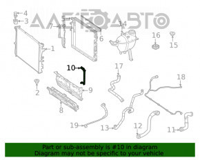 Крепление нижнего воздуховода радиатора правое Mercedes W167 GLE 350 450 20-23