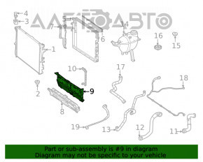 Conducta inferioară a radiatorului Mercedes W167 GLE 350 450 20-23 intern