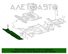 Protecția pentru bara de protecție față Mercedes W167 GLE 350 450 20-23 nou original OEM