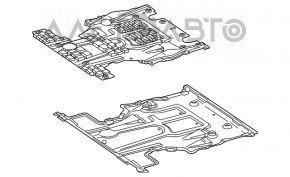 Защита двигателя передняя Mercedes W167 GLE 350 450 20-23 наружная часть новый OEM оригинал