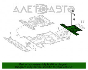 Protecția motorului spate Mercedes W167 GLE 450 20-23 3.0h