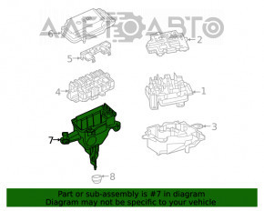 Корпус блока предохранителей подкапотный Mercedes W167 GLE 350 450 20-23