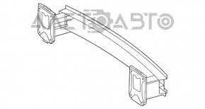 Amplificatorul pentru bara spate Mercedes W167 GLE 350 450 din aluminiu 20-23