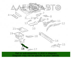 Распорка днища задняя центральная Mercedes W167 GLE 350 450 20-23