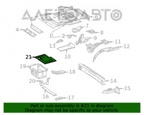 Крышка корпуса АКБ Mercedes W167 GLE 350 450 20-23