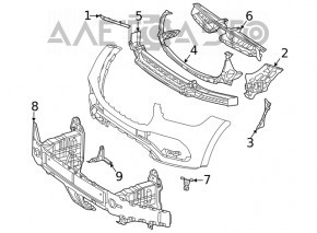 Amplificatorul de bara fata Mercedes W167 GLE 350 450 20-23