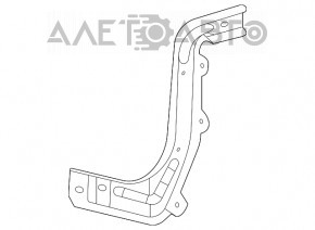 Suportul amplificatorului bara de protecție față stânga Mercedes W167 GLE 350 450 20-23 nou OEM original