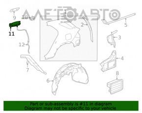 Корпус лючка бензобака Mercedes W167 GLE 350 450 20-23