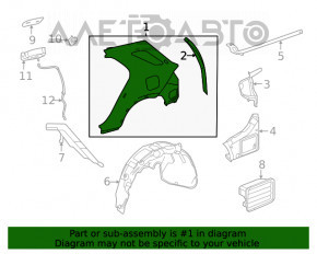 Aripa spate stânga Mercedes W167 GLE 350 450 20-23