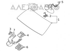 Geam parbriz Mercedes W167 GLE 350 450 20-23 cu cameră dublă