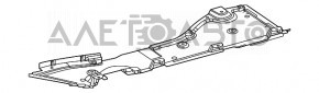 Protectie sub caroserie fata stanga Mercedes W167 GLE 350 450 20-23 nou original OEM