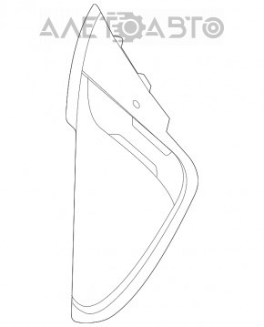 Capacul panoului frontal lateral dreapta Mercedes W167 GLE 350 450 20-22 negru