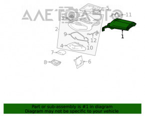 Консоль центральная подлокотник Mercedes W167 GLE 350 450 20-23 кожа бежевая, под чистку