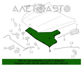 Izolarea capotei Mercedes W167 GLE 350 450 20-23