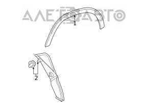 Capacul farului aripa exterioară spate stânga Mercedes W167 GLE 350 450 20-23