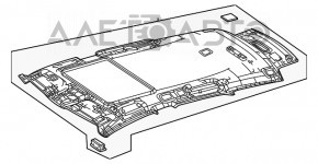 Обшивка потолка Mercedes W167 GLE 350 450 22-23 под люк, бежевая