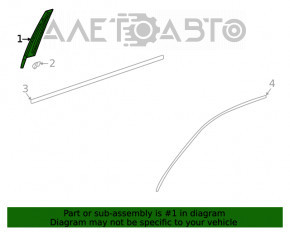 Panoul lateral frontal stânga al ușii Mercedes W167 GLE 350 450 20-23 este lovit.