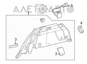 Обшивка арки левая Mercedes W167 GLE 350 450 20-23 черная под 2 ряда, царапины