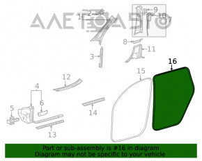 Уплотнитель дверного проема задний левый Mercedes W167 GLE 350 450 20-23