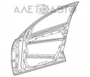 Дверь голая передняя левая Mercedes W167 GLE 350 450 20-23