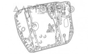 Стеклоподъемник с мотором передний левый Mercedes W167 GLE 350 450 20-23