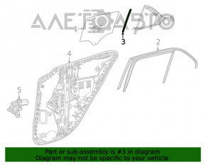 Накладка двери боковая задняя левая Mercedes W167 GLE 350 450 20-23 задняя