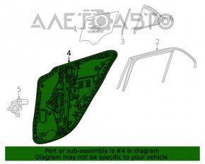 Mecanismul de ridicare a geamului din spate dreapta pentru Mercedes W167 GLE 350 450 20-23.