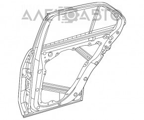 Дверь в сборе задняя левая Mercedes W167 GLE 350 450 20-23