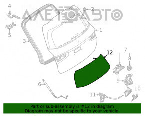 Стекло двери багажника Mercedes W167 GLE 350 450 20-23 тонировка