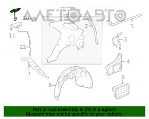 Лючок бензобака Mercedes W167 GLE 350 450 20-23