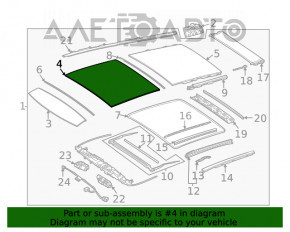 Панорама в сборе Mercedes W167 GLE 350 450 20-23