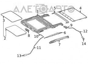 Стекло люка Mercedes W167 GLE 350 450 21-23 царапины