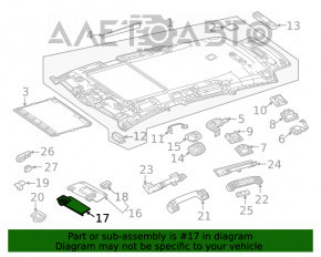 Козырек малый правый Mercedes W167 GLE 350 450 20-23 бежевый