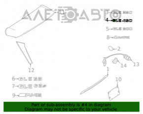 Emblema inscripția GLE 450 ușile portbagajului Mercedes W167 GLE 450 20-23