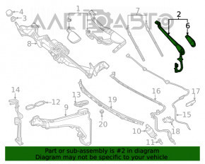 Поводок дворника левый Mercedes W167 GLE 350 450 20-23