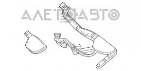 Поводок дворника правый Mercedes W167 GLE 350 450 20-23