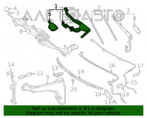 Поводок дворника правый Mercedes W167 GLE 350 450 20-23