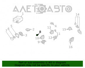 Пищалка двери задней левой Mercedes W167 GLE 350 450 20-23 Burmester